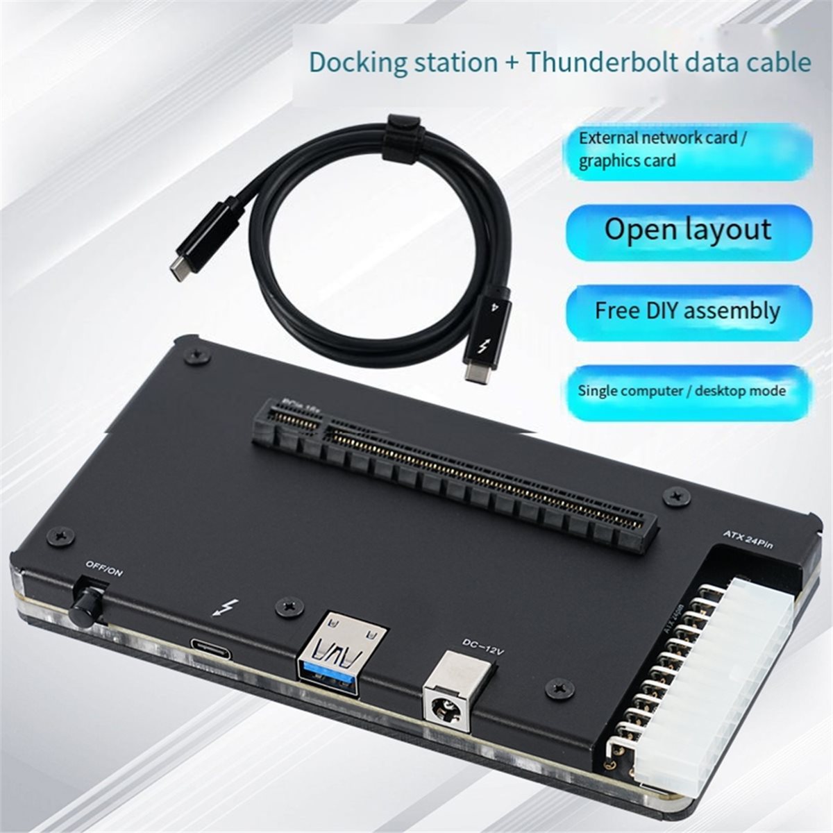 ABIU Profesional GPU Eksternal - Thunderbolt 4 External Gpu Enclosure ulasan dan harga